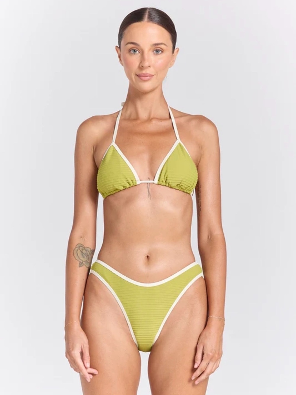 Women’s Olive Green Triangle Bikini Set - Brand